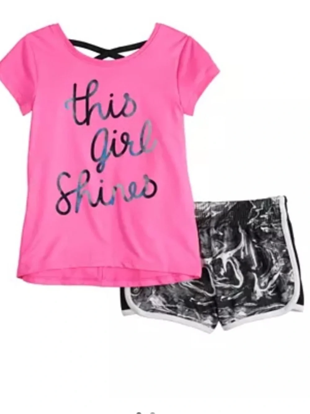 *2 SETS* Little Girls Jumping Beans summer 2-piece Tank Top Skirt Sets